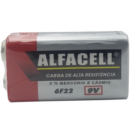 Bateria 9v Alfacell Unitário