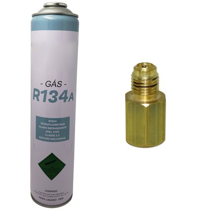 Gás R134a 750g + válvula acionadora