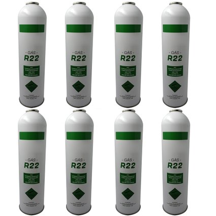 kit 8 latas de gás R22 1Kg - Promoção